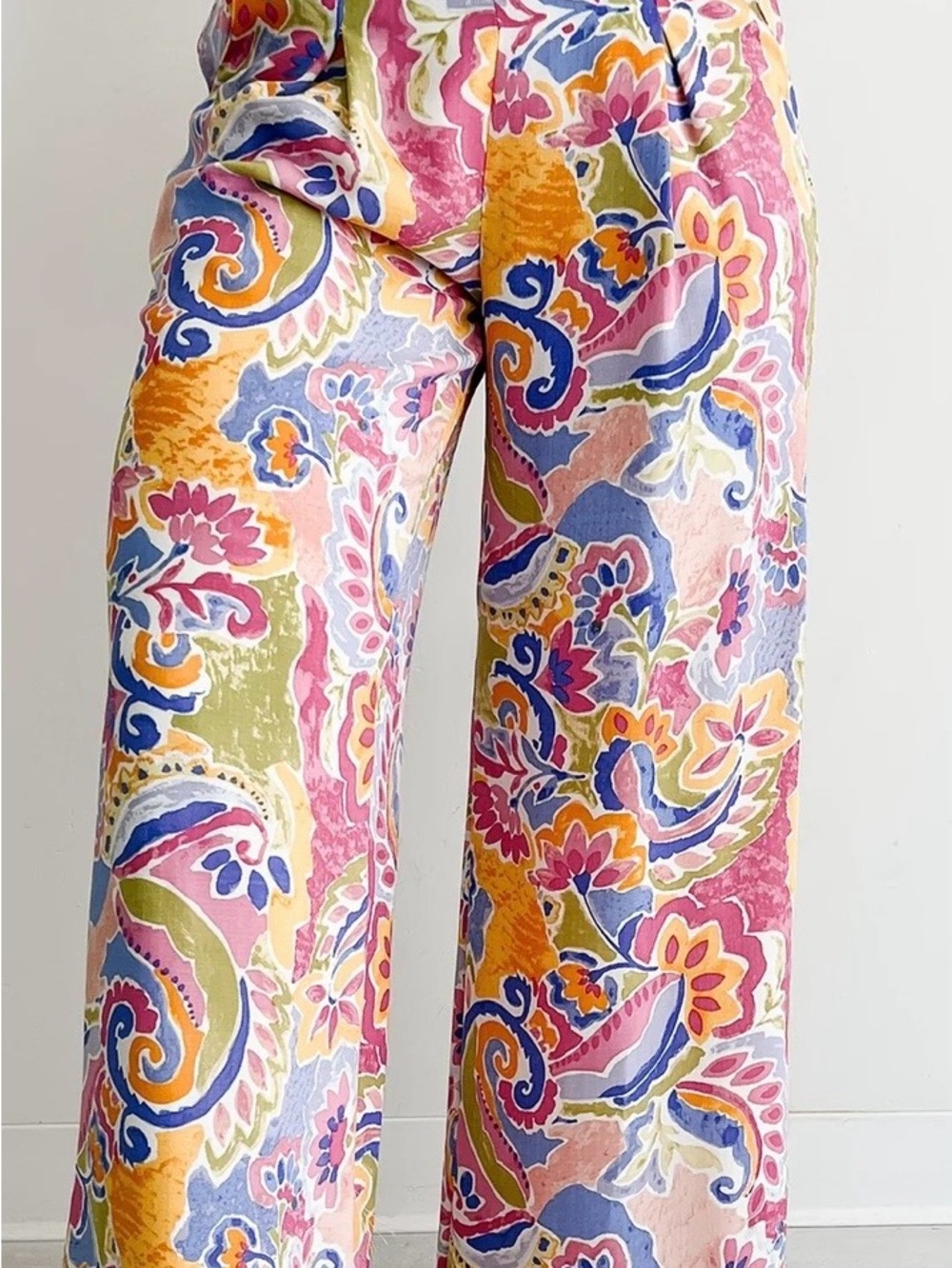 Colorful Imagination Printed Wide Leg Pants size Small